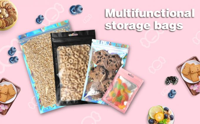 Bolsa Zip lockk que se puede volver a sellar, bolsos de Mylar, bolsos que se puede volver a sellar de la prueba del olor, bolso de la bolsa del papel de aluminio 0