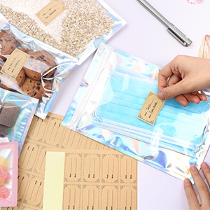 Bolsa Zip lockk que se puede volver a sellar, bolsos de Mylar, bolsos que se puede volver a sellar de la prueba del olor, bolso de la bolsa del papel de aluminio 2