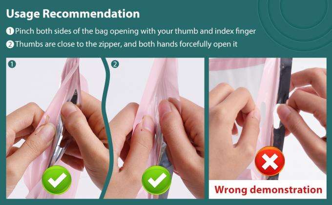 CBD, Gummies, Weedness, olor que se puede volver a sellar del calor hermético impermeabilizan Mylar se colocan encima de bolsos con la ventana clara 7