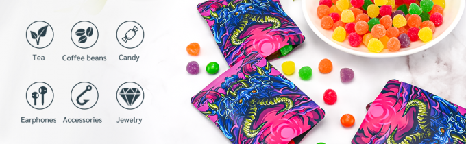 Coloqúese encima de bolsa con el cierre de la diapositiva, bolsos Zip lockk que se puede volver a sellar de Mylar, lacre de la cremallera, sello del apretón, cerradura del sello de la diapositiva 2