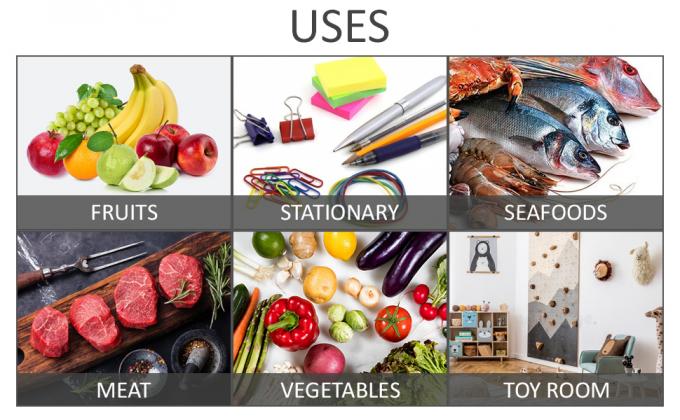 Cremallera del resbalador, clasificando, organizando, bolsos helados de la cremallera, mercancía que embala, reutilizable multiusos 4