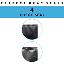 El Zip lockk se coloca encima de bolsos con Matte Window, sello reutilizable, termosoldable, que se puede volver a sellar de la cerradura, mate, color brillante 9