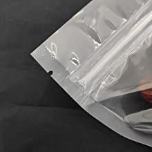 Bolsa del papel de Kraft, bolsos de la prueba del olor, prenda impermeable para el almacenamiento de la comida, Zip lockk resistente del cierre superior de cremallera, termosoldable 7