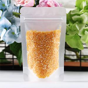 Bolsos de tragante abierto de Mylar, Matte Clear, bolsa del sellado caliente de la cerradura de la cremallera con la muesca del rasgón para el embalaje de la cerradura del almacenamiento de la comida de la cremallera 6
