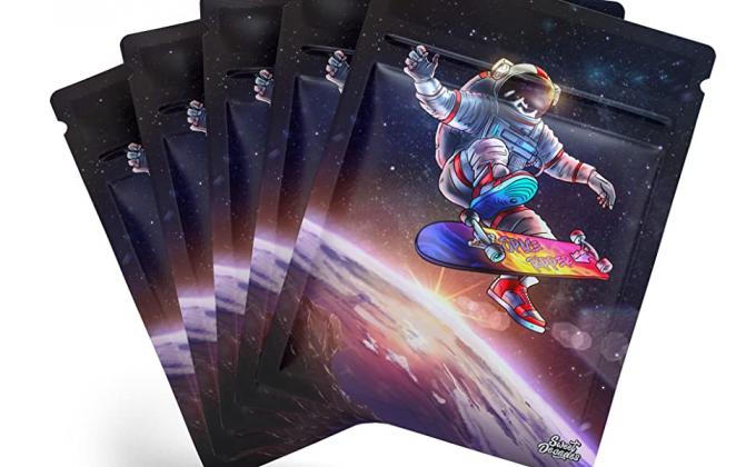 Matte Stand-Up Resealable, productos de bebida, granos de café, confitería, nueces, lámina de mylar metalizada 4