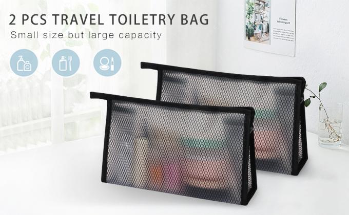 Almacenamiento grande tamaño pequeño impermeable del organizador del maquillaje del viaje del bolso cosmético portátil del artículo de tocador