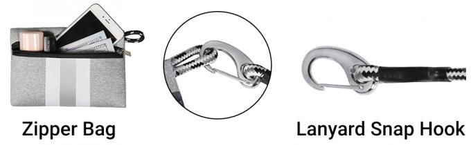 Bolsos dobles del teléfono del sello de la cremallera, caso impermeable, tamaño universal, paquete hermético al polvo, a prueba de polvo de los smartphones 6