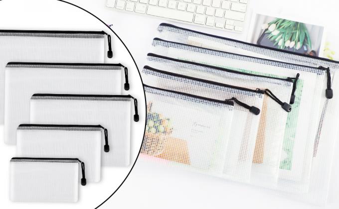 Mini Clear Organizer Pouches, bolso multiusos del maquillaje, pequeño organizador cosmético transparente Bag del PVC 0