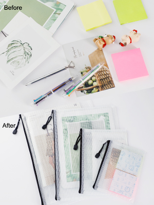 Mini Clear Organizer Pouches, bolso multiusos del maquillaje, pequeño organizador cosmético transparente Bag del PVC 1