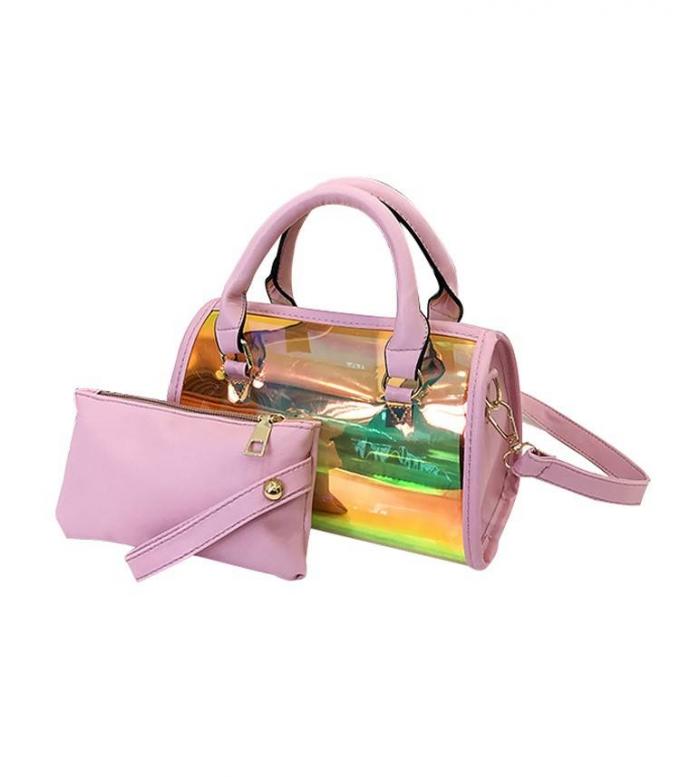 Bolso claro del regalo del vinilo del PVC de Eco del maquillaje del artículo de tocador de la piel de los equipos de la prenda impermeable cosmética colorida de neón amistosa de la bolsa 1