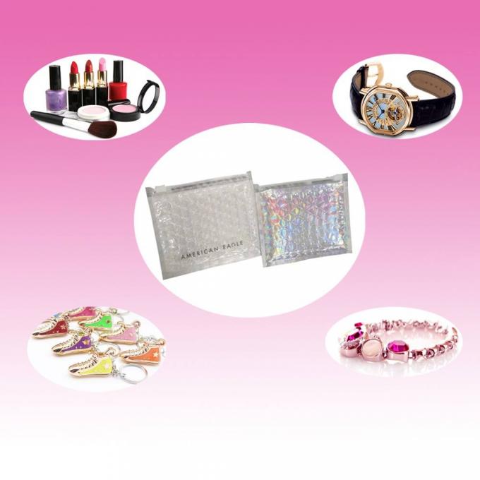 Bolsos cosméticos de la cremallera del resbalador de la burbuja del maquillaje, bolsa rellenada cremallera para la belleza, cuidado de piel, paquete del bolso de la joyería 3