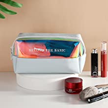 DESLUMBRAMIENTO OLOGRÁFICO, bolso cosmético del laser del PVC de TPU, organizador Bags, Jelly Purse, artículo de tocador colgante del maquillaje 0