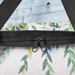 Bolso del almacenamiento de la ropa, organizador With Reinforced Handle, bolsos del almacenamiento del vinilo, cremalleras duales, totalizadores de mudanza del maquillaje 2