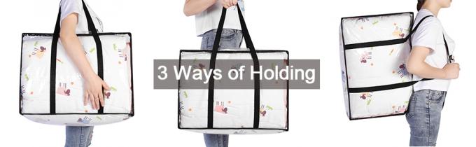 El organizador cosmético del artículo de tocador, prenda impermeable, capacidad grande, Tote Bag de mudanza, cremallera underbed del almacenamiento lleva el bolso 31