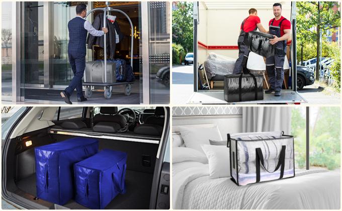 El organizador cosmético del artículo de tocador, prenda impermeable, capacidad grande, Tote Bag de mudanza, cremallera underbed del almacenamiento lleva el bolso 24