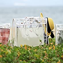 Monedero de lujo del PVC del diseño de moda, organizador Dust Cover, protector del bolso, cierre magnético 6