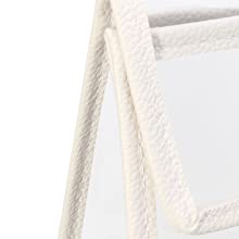 Monedero de lujo del PVC del diseño de moda, organizador Dust Cover, protector del bolso, cierre magnético 5