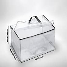 Monedero de lujo del PVC del diseño de moda, organizador Dust Cover, protector del bolso, cierre magnético 10