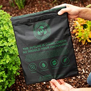 Anuncios publicitarios reciclables impermeables, anuncios publicitarios amistosos de Eco, bolsos de envío para la ropa, empaquetado de envío de los sobres 5