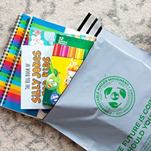 Anuncios publicitarios reciclables impermeables, anuncios publicitarios amistosos de Eco, bolsos de envío para la ropa, empaquetado de envío de los sobres 7