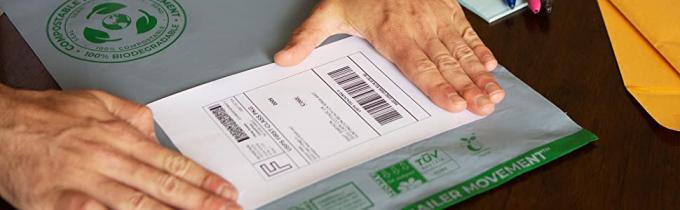 Anuncios publicitarios reciclables impermeables, anuncios publicitarios amistosos de Eco, bolsos de envío para la ropa, empaquetado de envío de los sobres 8