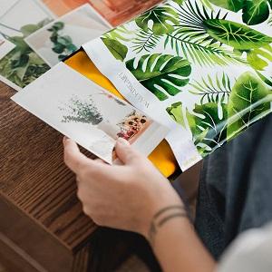 Abone Unpadded grueso adicional, sobre biodegradable basado planta, MOVIMIENTO ABONABLE del ANUNCIO PUBLICITARIO, anuncio publicitario 3