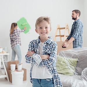 Hoja de Plastic Drop Cloths del pintor, prenda impermeable, cubierta a prueba de herrumbre, antipolvo de los muebles, cubierta del sofá, cubierta de los muebles 4