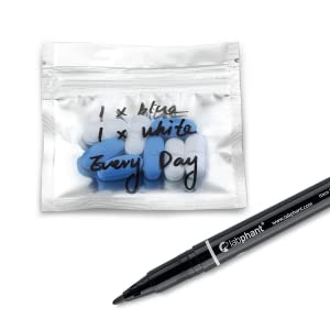 Los bolsos de la medicina, bolsos accesorios Zip lockk, píldora Baggies, complementan al organizador, bolsa de la medicación, almacenamiento de la vitamina 13