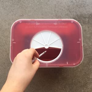 Atención sanitaria, galón, cuarto de galón, envase agudo del litro, envase de la eliminación de residuos del Biohazard, envase de la disposición de la aguja 1