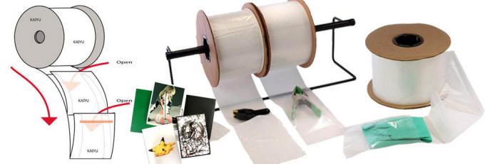 Pre-haber abierto biodegradable, rollo de Mirco Perforated Auto Bags On, la bolsa de poliéster de Preopened para las empaquetadoras 7