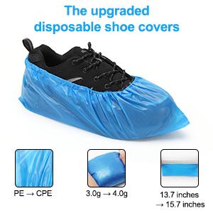 Productos de la seguridad, plástico disponible, médico antirresbaladizo, interior, cubiertas del zapato, material impermeable del CPE del PE 4