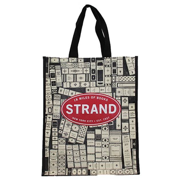 La manija laminada tela amistosa de Eco, Tote Bag tejido Pp, RPET cubri&oacute; bolsos pr&aacute;cticos de las compras reciclables plegables 5