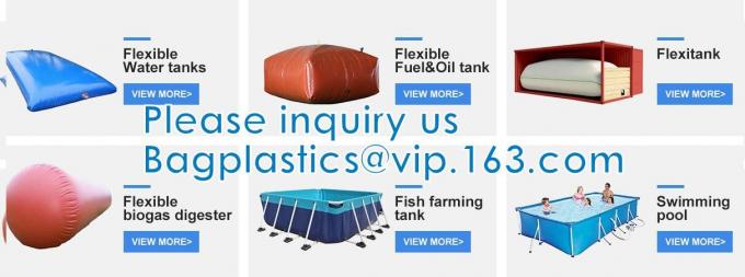Los tanques líquidos flexibles suaves flexibles de la almohada del combustible del almacenamiento del tanque de agua de las vejigas del bolso del capítulo de la tela TPU, transporte 7 del almacenamiento