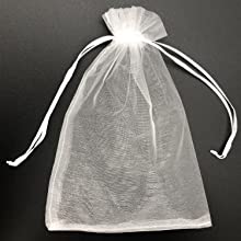 Bolsos de la organza, Mesh Drawstring Gift Bags Small para los bolsos del favor de la fiesta de bienvenida al bebé del banquete de boda de la joyería 20