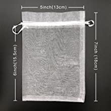 Bolsos de la organza, Mesh Drawstring Gift Bags Small para los bolsos del favor de la fiesta de bienvenida al bebé del banquete de boda de la joyería 21