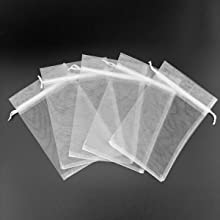 Bolsos de la organza, Mesh Drawstring Gift Bags Small para los bolsos del favor de la fiesta de bienvenida al bebé del banquete de boda de la joyería 22