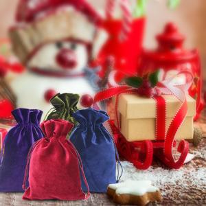 Bolsos del regalo del terciopelo, bolsas del lazo del terciopelo, pulseras, collares, relojes, anillos, empaquetado de la joyería 6