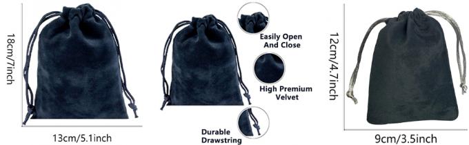Bolsos del regalo del terciopelo, bolsas del lazo del terciopelo, pulseras, collares, relojes, anillos, empaquetado de la joyería 13