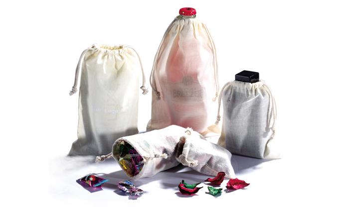 Bolsas de cordón de algodón, bolsas de muselina de algodón, bolsa de algodón, bolsas reutilizables, bolsa de joyería, bolsas de sachet de regalo 2