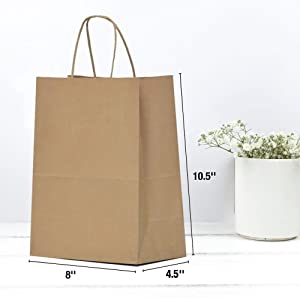 Bolsa de papel, regalo que empaqueta a Carrie Shopping Paper Bag, la Navidad de la boda del cumpleaños, celebraciones festivas 7