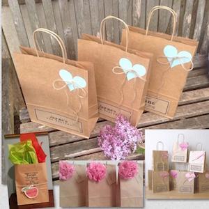 Bolsa de papel, regalo que empaqueta a Carrie Shopping Paper Bag, la Navidad de la boda del cumpleaños, celebraciones festivas 10