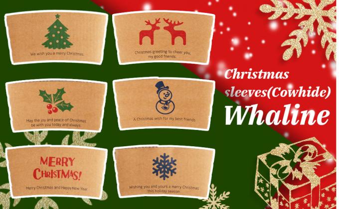 Manga de la taza, acanalada encima de la manga con la impresión, logotipo de la marca, taza de papel caliente, manga de la taza, manga reciclable 3