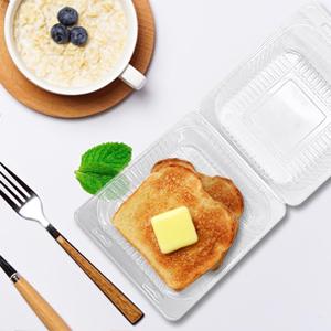 El paquete plegable con bisagras cubierta de la ensalada de la ampolla, envase de la preparación de la comida del compartimiento hermético se lleva la fiambrera 8