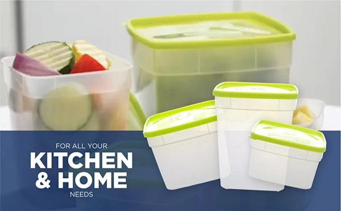 Contenedores de almacenamiento reutilizables de comida del congelador con las tapas, Microwaveable libre de Bento Box BPA de los sistemas del envase de la preparación de la comida 5