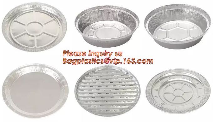 El rectángulo formó las tapas de aluminio disponibles/sin de Pan Take-Out Food Containers With del papel de aluminio la tapa 15