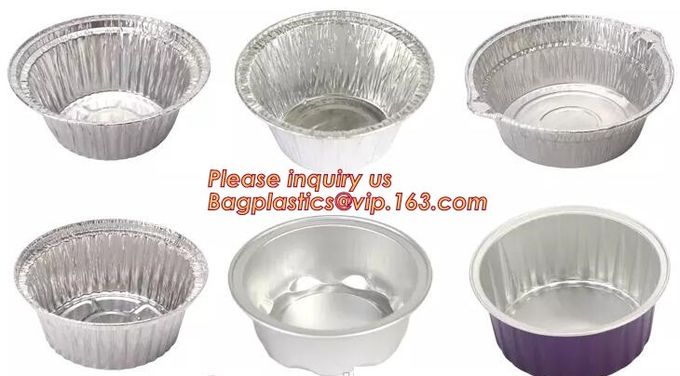 El rectángulo formó las tapas de aluminio disponibles/sin de Pan Take-Out Food Containers With del papel de aluminio la tapa 16