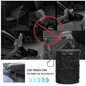 El bolso de la ejecución de la basura del coche, almacenamiento embolsa el compartimiento de basura hermético del coche de Collapsible Portable Waterproof del organizador 12