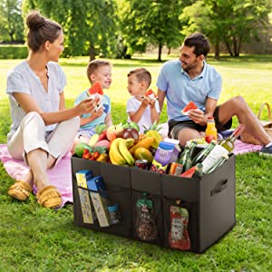 El organizador For SUV, capacidad grande extensible, organizador robusto del tronco de coche del almacenamiento del tronco del cargo, no desliza inferior 17