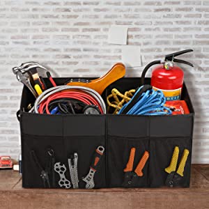 El organizador For SUV, capacidad grande extensible, organizador robusto del tronco de coche del almacenamiento del tronco del cargo, no desliza inferior 18