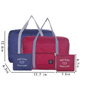 Petate de los deportes, bolso plegable del almacenamiento, maquillaje del artículo de tocador, bolsos del algodón de la lona del bolso del viaje con las cremalleras 4